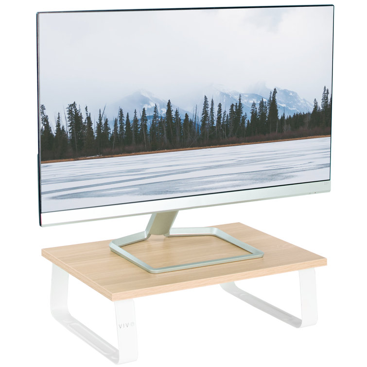 VIvo Inbox Zero 15" Desktop Stand Monitor Riser, Desk Organizer, Light